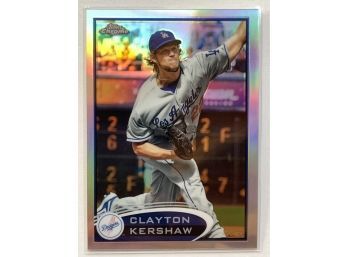 2012 Topps Chrome Refractor Clayton Kershaw #112 Baseball Trading Card