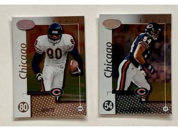 2002 Leaf Certified Chicago Bears Brian Urlacher #14 & Dev White #15 Football Trading Cards