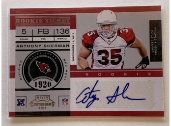2011 Playoff Contenders Anthony Sherman #112 Football Trading Card