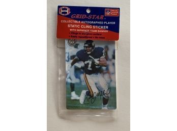 Minnesota Vikings Keith Millard GRID-STAR Collectible Autographed Player Static Cling Sticker & Team Banner