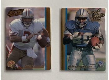 1992 Action Packed--Barry Sanders The All Madden Team #5 & Steve Young #249