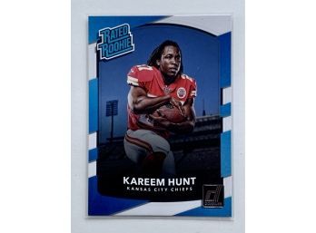 2017 Donruss Kareem Hunt #332 Rated Rookies Football Trading Card