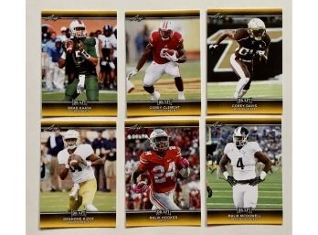 2017 Leaf Draft Gold Football Trading Cards