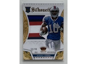 2013 Panini Crown Royale Robert Woods Rookie Retail Silhouettes Prime #31 Numbered 50/99 Football Trading Card