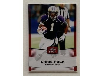 2012 Leaf Draft Chris Polk Red #8 Football Trading Card