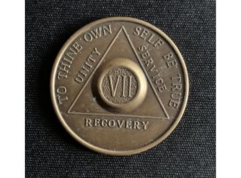 VII Year AA Medallion/Alcoholics Anonymous Sobriety Coin