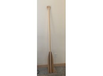 New 63' Wood Paddle--Caviness Woodworking Feather Brand
