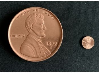 Giant 3' 1972 Lincoln Penny