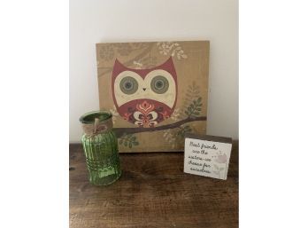 Colorful Owl Wall Decor & More