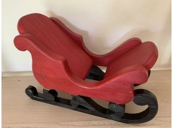 Red Wood Sled