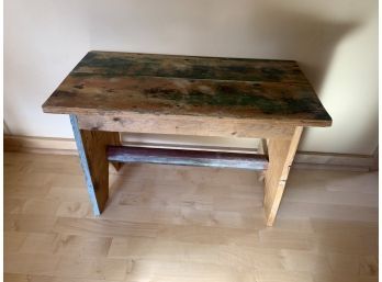 Hand Made Reclaimed Wood Bench Made By Rustic Barcelona In Denver