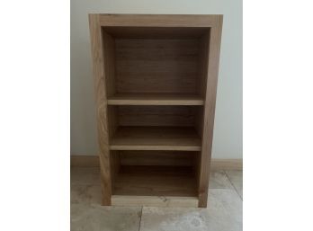 Hampton Wood Wall Flex Cabinet With Shelves And Dividers In Natural Hickory.  Original Price $120