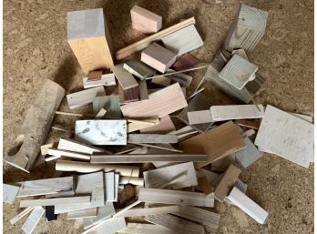 Assorted Wood Blocks/Pieces For All Kind Of Projects/Crafting