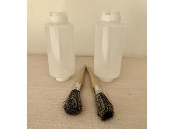 Paint Brushes & 32 Oz Squeeze Bottles (perfect For Paint Or Other Crafting/baking)