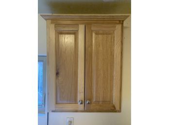 Hampton Maple Storage Wall Cabinet Less Than A Year Old-still Like New. $200 New