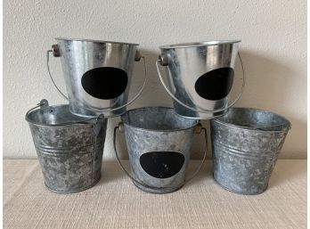 Assortment Of Small Metal Buckets