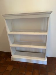 White Wooden Bookcase Shelf #2 With 3 Shelves