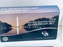 2014 UNITED STATES MINT SILVER PROOF COIN SET IN BOX