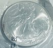 2001 SILVER AMERICAN EAGLE COIN -  1 OZT. .999 FINE SILVER - IN SEALED PLASTIC