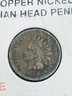 1859 INDIAN HEAD COPPER CENT PENNY COIN