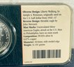 1989 SILVER AMERICAN EAGLE  - 1 0ZT. .999 FINE SILVER COIN IN LITTLETON COIN DISPLAY CASE