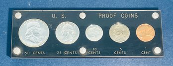 1961 UNITED STATES SILVER PROOF COIN SET - IN PLASTIC CAPITAL HOLDER