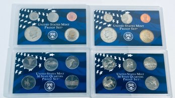 2007-S & 2008-S UNITED STATES PROOF SETS - 20 COINS - BOX & COA NOT INCLUDED