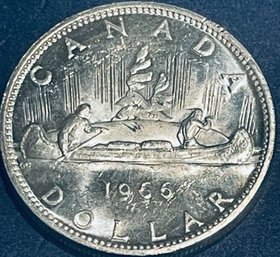1966 PROOF CANADIAN SILVER ONE DOLLAR COIN