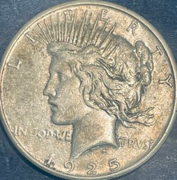 1925-S PEACE SILVER DOLLAR COIN -BETTER DATE!