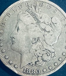 1880 MORGAN SILVER DOLLAR COIN