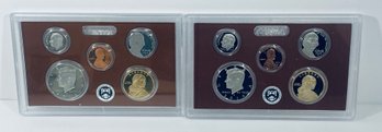 2011 & 2014 UNITED STATES MINT PROOF COINS - 10 COINS - IN CASE - BOX NOT INCLUDED