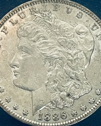 1886 MORGAN SILVER DOLLAR COIN - UNCIRCULATED