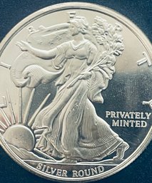 COLLECTOR BULLION 1 OZT. .999 FINE SILVER LIBERTY ROUND COIN