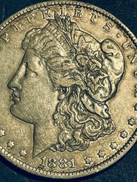 1881-O MORGAN SILVER DOLLAR COIN -EXTRA FINE - XF!
