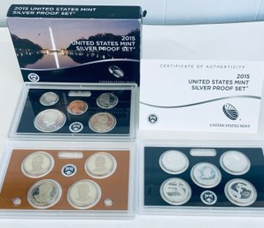 2015 UNITED STATES MINT SILVER PROOF COIN SET IN BOX