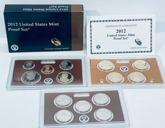2012 UNITED STATES MINT PROOF COIN SET IN BOX  - 14 COIN SET