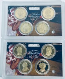 LOT (8) UNITED STATES MINT PRESIDENTIAL $1 COIN PROOF SETS - BOXES NOT INCLUDED