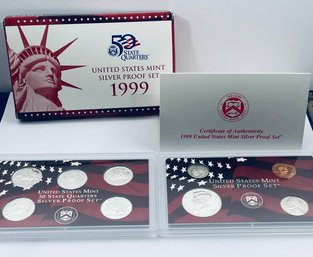1999 UNITED STATES MINT SILVER PROOF SET