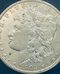 1902-O MORGAN SILVER DOLLAR COIN - XF!