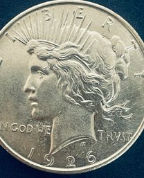 1926-D SILVER PEACE DOLLAR COIN