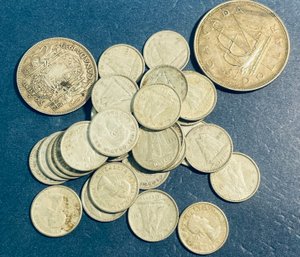 LOT OF CANADA 80 PERCENT SILVER COINS- $4.80 FACE VALUE