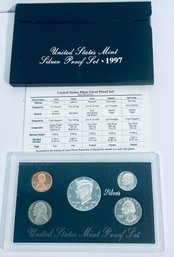1997 UNITED STATES MINT SILVER PROOF COIN SET IN BOX