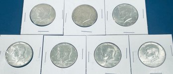 LOT OF (7) SILVER PROOF KENNEDY HALF DOLLAR COINS - 40 PERCENT SILVER