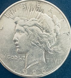 1926-S SILVER PEACE DOLLAR COIN