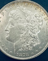1878 MORGAN SILVER DOLLAR COIN - REV. OF 79 - UNCIRCULATED