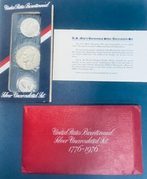 1776-1976 UNITED STATES BICENTENNIAL SILVER UNCIRCULATED SET IN ORIGINAL ENVELOPE