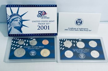 2001-S Proof Set U.S. Mint Original Government Packaging OGP