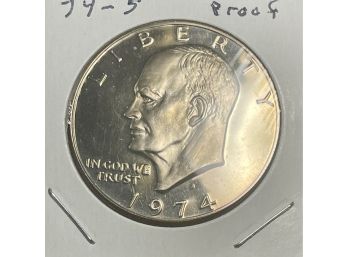 1974-S EISENHOWER PROOF DOLLAR COIN