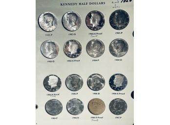 Lot (15) PROOF & UNCIRCULATED KENNEDY HALF DOLLAR COINS