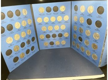 PARTIAL SET OF JEFFERSON NICKEL COINS - 43 COINS INCLUDED- 4 SILVER WAR NICKELS